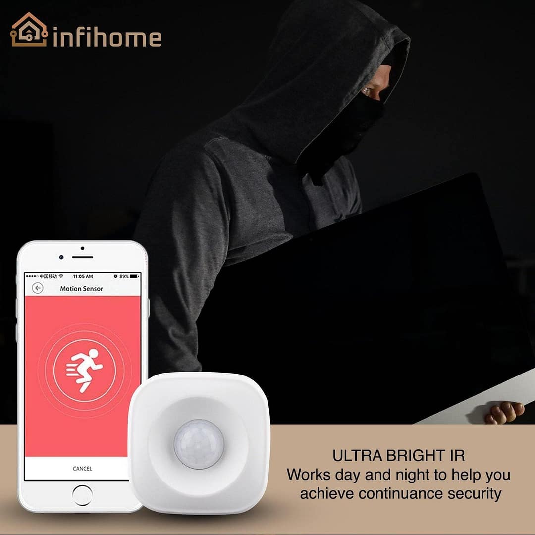 smart-wifi-pir-motion-sensor-human-detector-infihome-839848 Smart WiFi Motion Sensor, Human + Animal Motion Detector - InfiHome